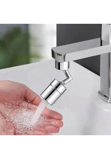 Buffer 720 Derece Dönebilen 4 Filtreli Tüm Musluk Tipleri İle Uyumlu Montaj Aparatlı Musluk Başlık - 9036518020682drvs1