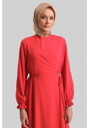 Armine Anvelop Elbise Ort9230 Kırmızı-kırmızı Kırmızı