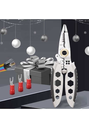 6 Boyutta Altıgen Delikli 7 İnç Çok Amaçlı Kablo Sıyırma Makinesi Çelik Renk A