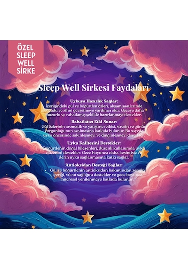 Mim and More Sleep Well Sirke Gül Ve Böğürtlen Özlü 250 ML