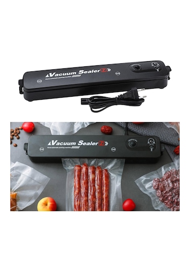 Homyl Otomatik Vakum Mühürleyen Makinesi Gıda Depolama Evi Siyah