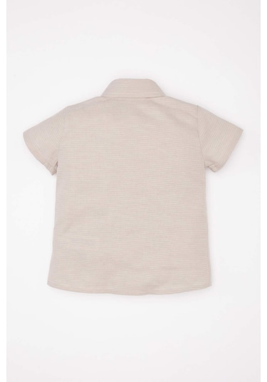 DeFacto Erkek Bebek Dokuma Etiketli Kısa Kollu Basic Düz Gömlek C3417A524SMBG269 Bej DeFacto Erkek Bebek Dokuma Etiketli Kısa Kollu Basic Düz Gömlek C3417A524SMBG269 Bej