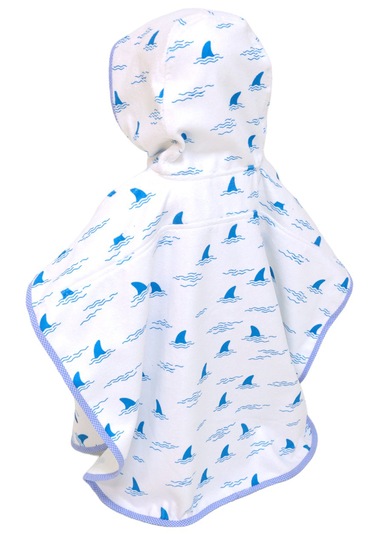 Çoçuk Havlu Panço Köpek Balığı 2-4 Yaş