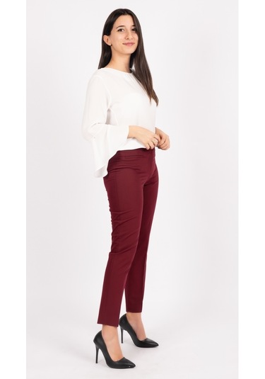 Soralline Bayan Bordo Pantolon Bilekte 1683 Bordo