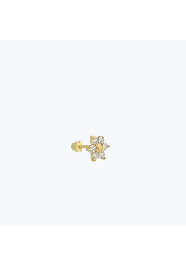 Altınbaş Altın Çiçek Tragus Piercing Trgsbt068-25854 Altın