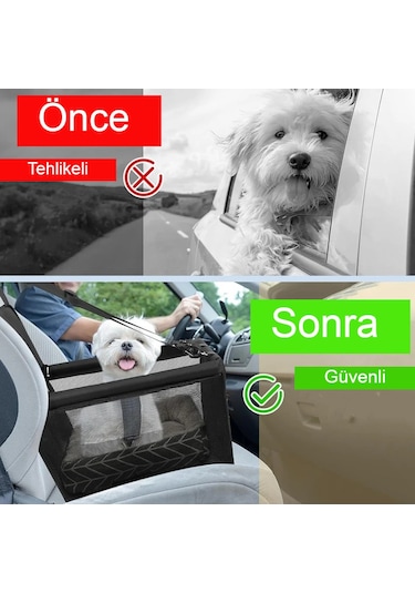 Kedi Köpek Araba Koltuğu Katlanabilir Nefes Alabilir Taşınabilir Pet Seyahat Koltuğu