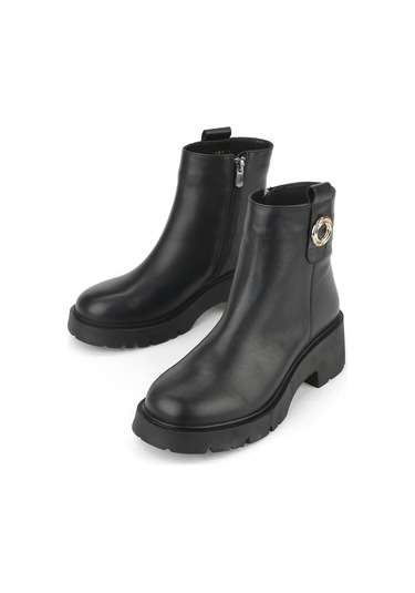 Ziya, Kadın Hakiki Deri Bot 1531030z2593 Siyah 1531030z2593 000 Siyah