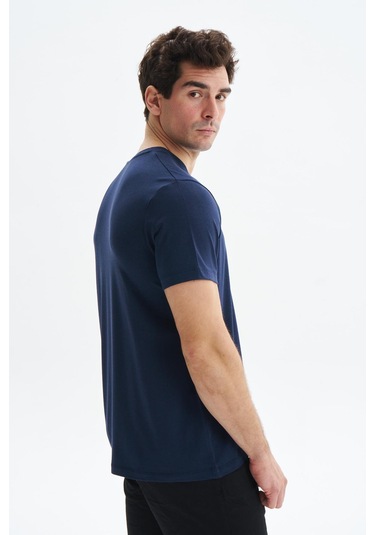 Arma Erkek Regular Fit Yazı Baskılı Süprem Bisiklet Yaka Tişört Y29344472702 Lacivert