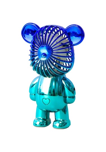 Alloet Graffiti Ayı Usb Şarjlı Hava Soğutucu - 3 Vitesli Ev/ofis Fanı