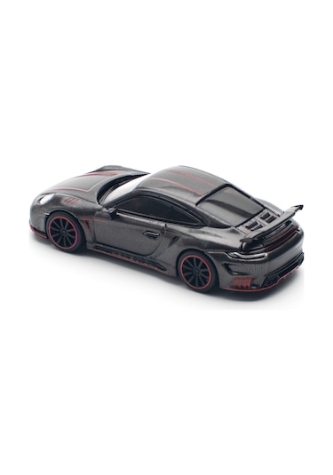 Pop Race 1/64 Porsche 992 Stinger Gtr Carbon Edition - Kırmızı Çizgili / Pr640192