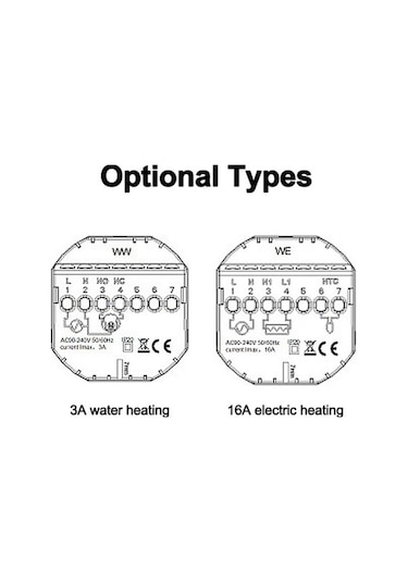 Novahub Tuya Wi-fi Hy517 Dijital Termostat, Akıllı Zemin Isıtma Kazanı, Google Home Uyumlu