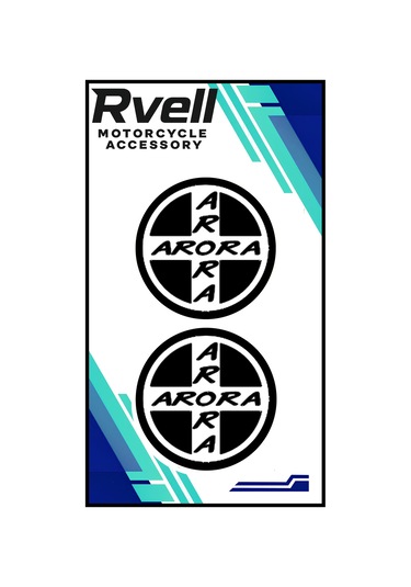 Rvell Arora Uyumlu İkili Damla Sticker 5x5 06 1.Resim
