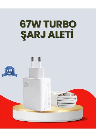 Mey Najmaddin 67 Watt Ultra Hızlı Şarj Adaptörü Redmi 9 10 12c Uyumlu Najmaddin