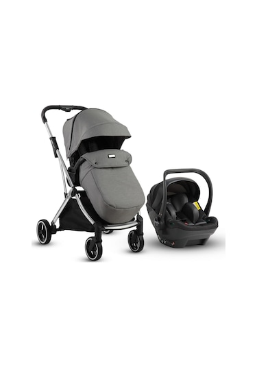 Kraft Kenya İ-size Travel Sistem Bebek Arabası - Siyah Gri