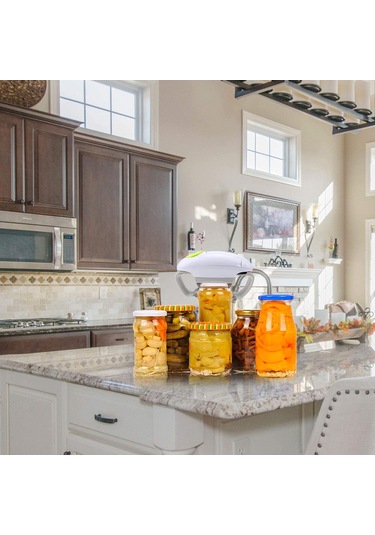 Jialan Elektrikli Kavanoz Açacağı, Mutfak Aleti Yeni Mühürlü Beyaz