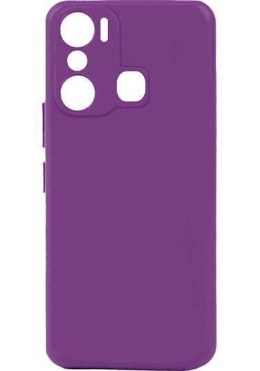 Forzacase Infinix Hot 20i Uyumlu Maxim Serisi Mat Silikon Kılıf Mor
