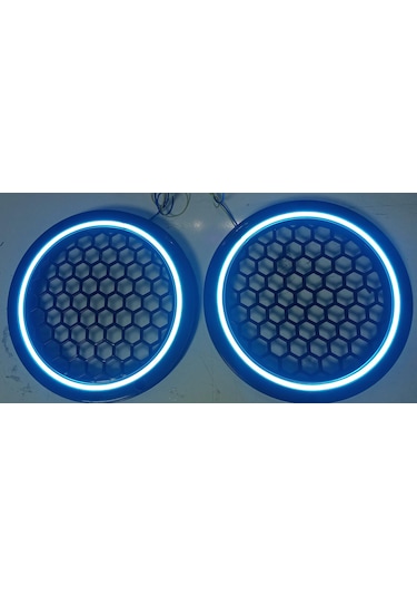 Işıklı Ledli 2'Li Hoparlör Kapağı 20 Cm