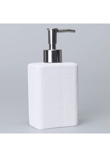 Linen Çöp Kovası Beyaz Siyah