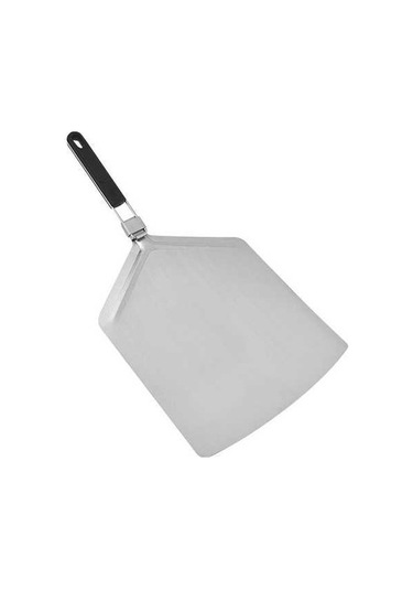 Katlanır Paslanmaz Çelik Pizza Ve Kek Spatulası Gümüş - Siyah Gümüş - Siyah