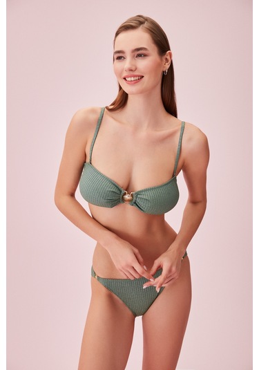 Suwen Yanı Detaylı Dokulu Bikini Alt Sb24475t1320