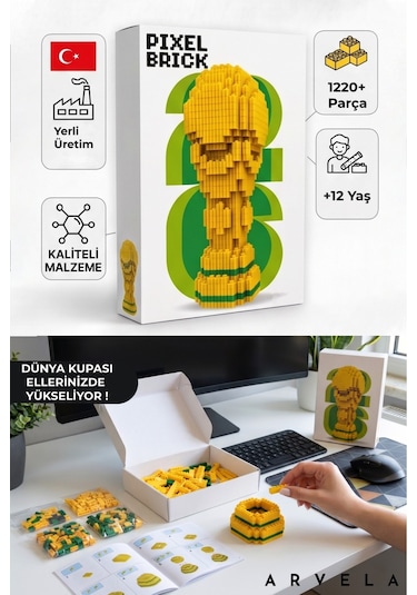 Dünya Kupası 3d Blok Seti 1220+ Parça