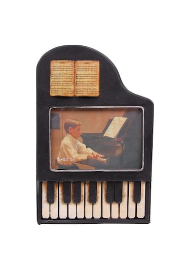Dekoratif Metal Çerçeve Piyano Temalı