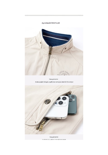 Çift Taraflı Çok Cepli, Bol Dik Yakalı Yelek Yeşil