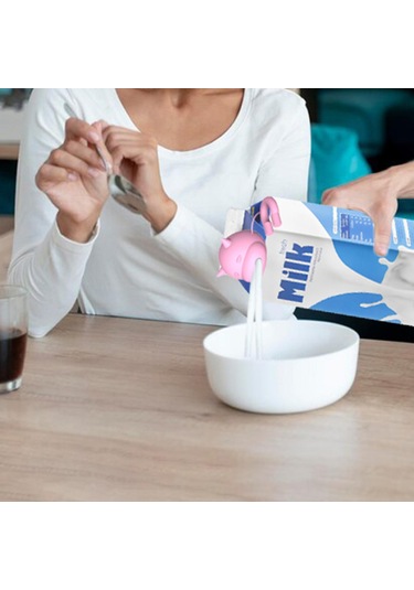 Suntek İnek Meme Sütü Karton Kapağı Komik Kutulu Süt Pembe