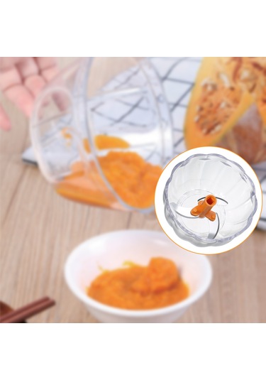 Geeksen El İşlemli 450ml Gıda Dilimleyici - Çinko, Biber, Sebze, Et Hızlı Kesici - Inox Bıçaklı, Temizlenmesi Kolay Mutfak Aleti Turuncu Turuncu