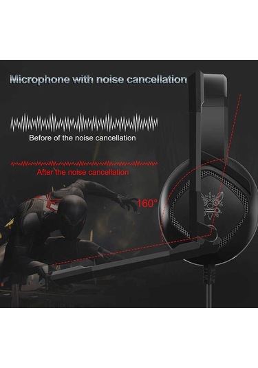 Canpay​ Onikuma K19 RGB 3.5MM Kablolu Kulak Üstü Oyuncu Kulaklığı
