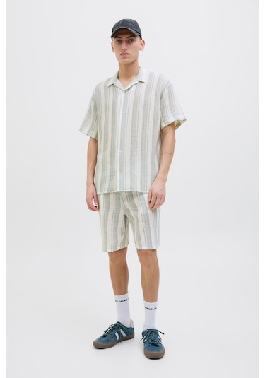 Jack & Jones Joreaster Patras Resort Beyaz Erkek Gömlek Beyaz