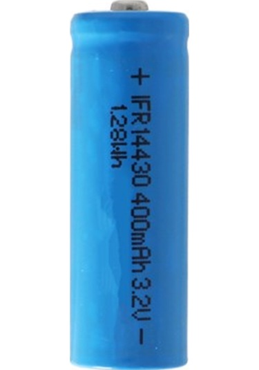 Ifr 14430 - 400 Mah 3.2V lifepo4 Pil Düğme Üstü Korumasız