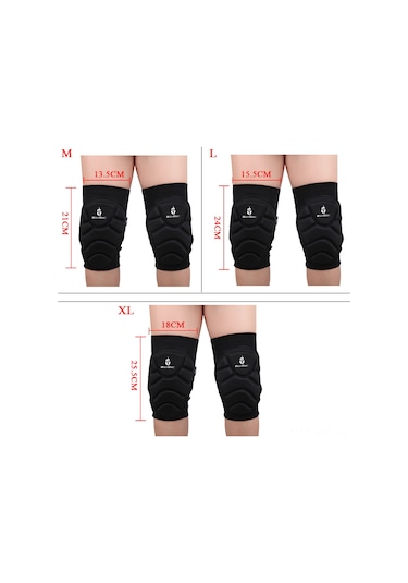 Wezone &quot;wolfbike Kayak Dizlik - Kayak, Buz Pateni Ve Snowboard İçin Esnek Korumalı Spor Ekipmanı&quot; Siyah