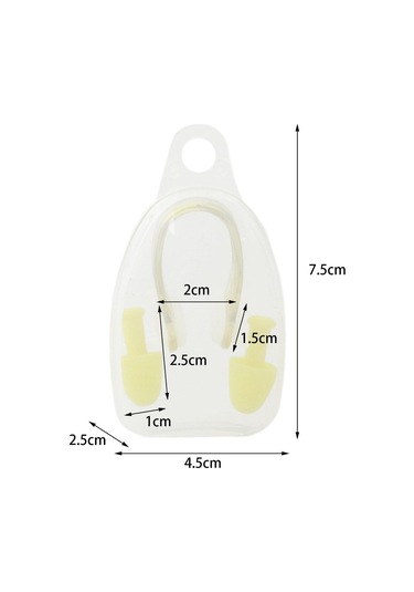 Suntek Yüzme Kulak Tıkaçları Ve Burun Klipsi Kulak Sarı