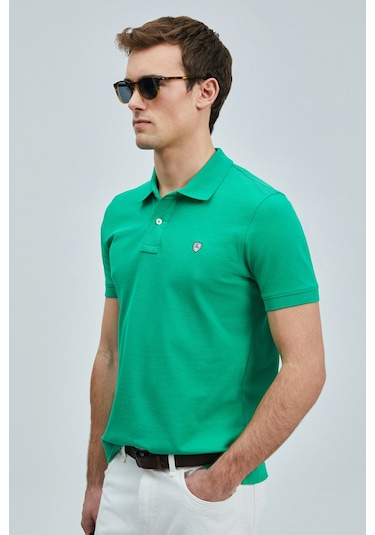 Lufian Erkek Polo Yaka T Shirt 111040206 Açık Yeşil Açik Yeşil