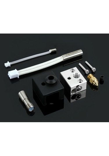 Extruder Yükseltme Isıtıcı Blok Kiti Alüminyum Siyah