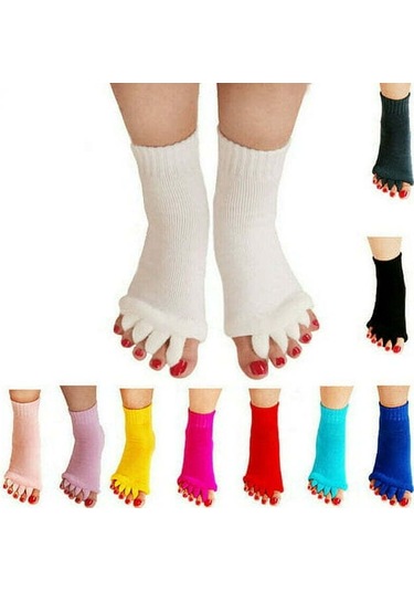 Monyee Orta Bilek Ayarli Ayak Parmagi Ayiran Sukunculu Duzeltici Suketli Yoga Coraplari - Ayak Yorgunlugunu Alir, Basinc Dagilimini Duzenler Diğer