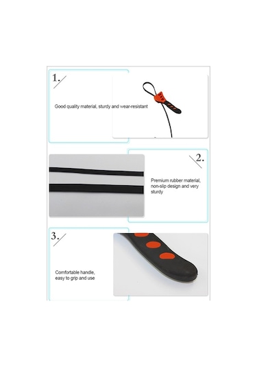 Pazly Çok Amaçlı Lastik Kayışlı Anahtar - Otomotiv, Musluk Açma Aleti Siyah, Kauçuk, 100mm/150mm Ayarlanabilir Siyah