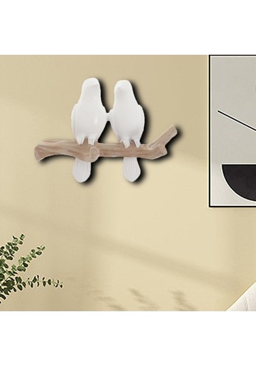 Pazly Suntek Robe Reçine Monte Kuşlar Kanca Duvara Coat Ağaç 2-kuş Ns Diğer