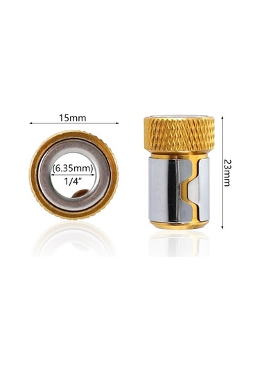 1pc1 Evrensel Tornavida Manyetik Halka 1/4"evrensel Metal Tornavida Matkap Ucu Manyetik Halka Şaft Korozyon Önleyici Güçlü Halka 4465