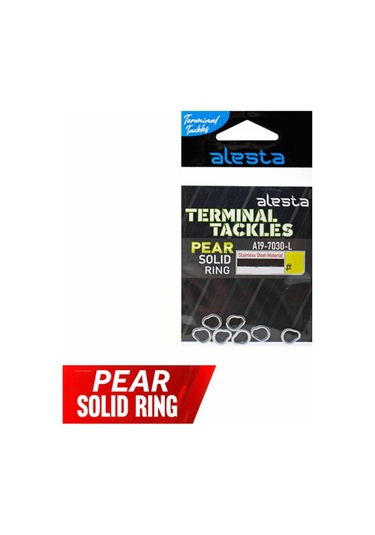 Alesta Pear Solid Ring Suni Yem Halkası M