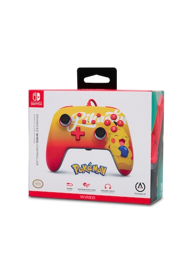 Nintendo Switch Kablolu Oyun Kolu Lisanslı Orange Pikachu
