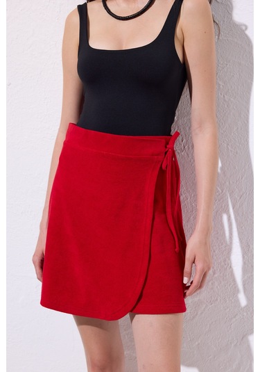 Havlu Pareo Etek Kırmızı Kırmızı