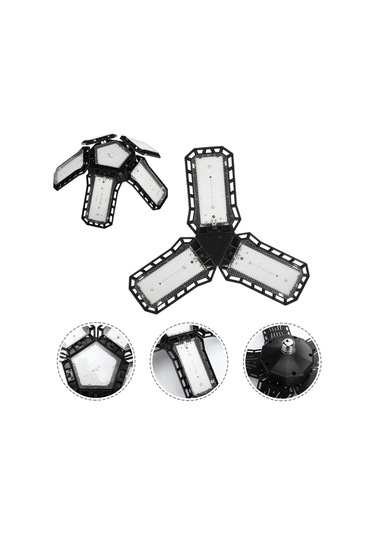 Ayt Ledx Ayarlanabilir Açılı 3 Kanatlı 72 Smd Ledli Galaxy Projektör Işığı 40w 4400 Lumen E27 Duy Ampul 32cm