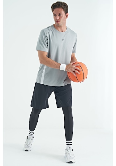 Tommy Life Siyah Logo Baskılı Yüksel Bel Slim Fit Aktif Spor Erkek Tayt - 84989 SiYAH Siyah