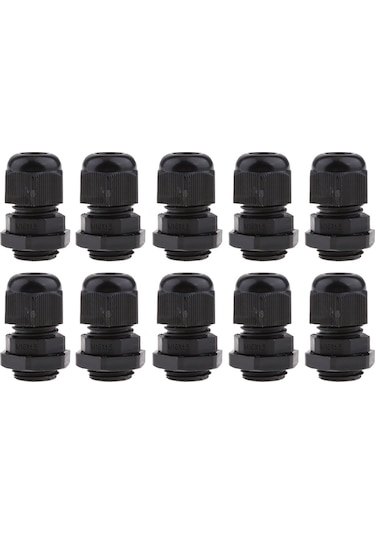 Suntek Su Geçirmez IP68 Naylon Kablo 10 Adet Siyah