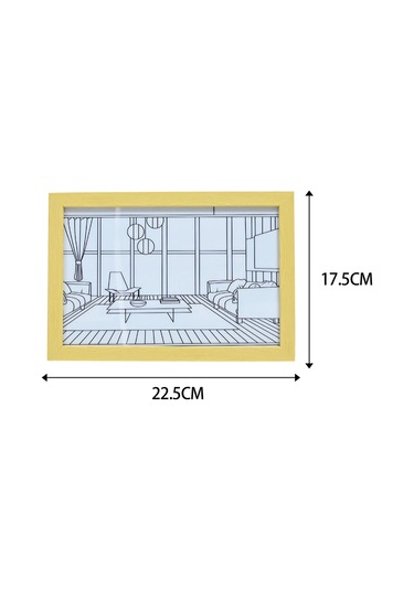 Suntek Led Aydınlatma Boyama Dekorasyon Lambası Ayarlanabilir Sahil 22.5x17.5cm