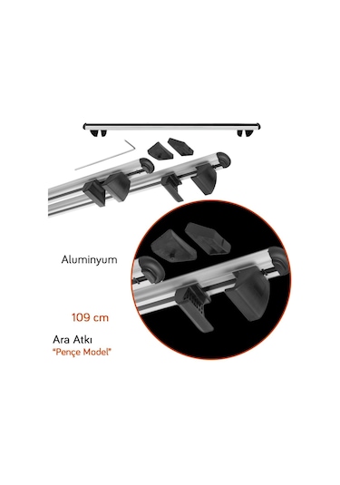 NYF Pençe Model Ara Atkı Aluminyum 109 cm