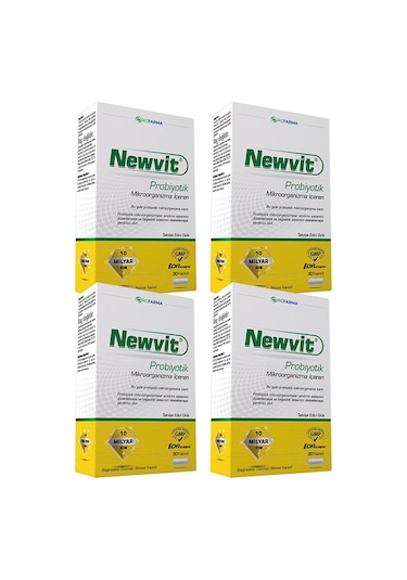 Newvit Probiyotik Kapsül 4 x 30 Kapsül