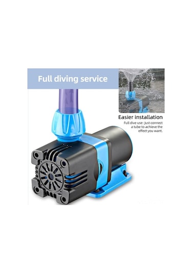 Pazly Sessiz Dc Dalgıç Pompa - 3000-8000l/h Debi, 3-5m Yükseklik, Tatlı/tuzlu Su İçin